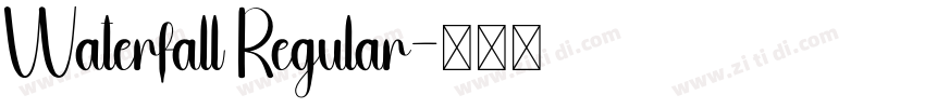 Waterfall Regular字体转换
